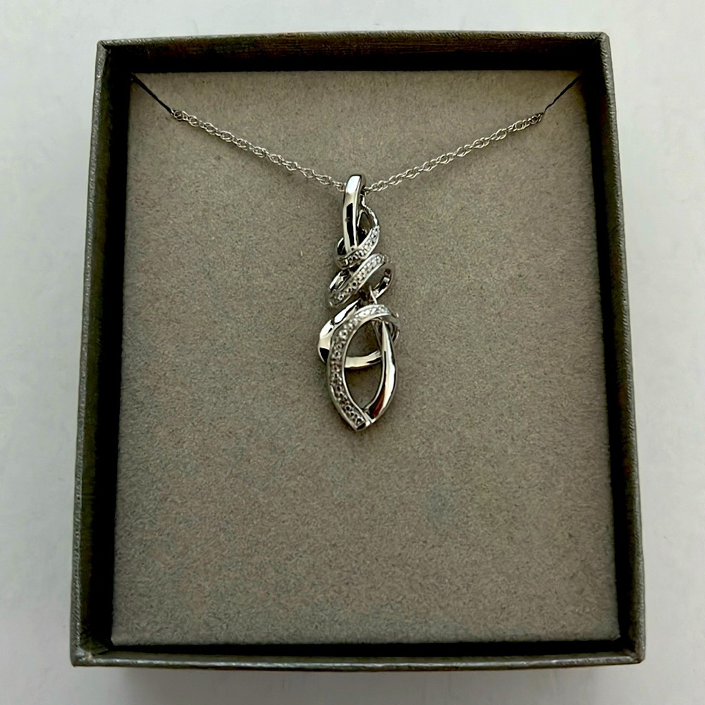 Zales Sterling Silver Pendant with Chain